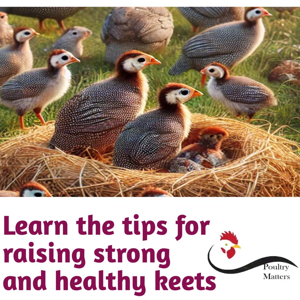 raising strong and healthy keets